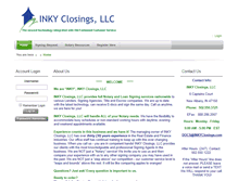 Tablet Screenshot of inkyclosings.com